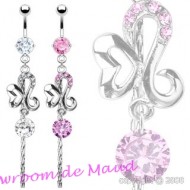 Piercing nombril strass