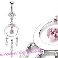 Piercing nombril strass