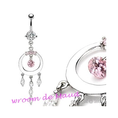 Piercing nombril strass